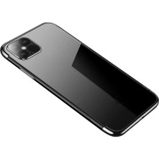 Hurtel Clear Color Case Gel TPU Electroplating frame Cover for iPhone 13 Pro black