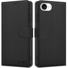 Tech-Protect Wallet Case for iPhone 16e - Matte Black