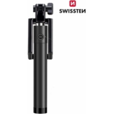 Swissten Wired Selfie Stick Black