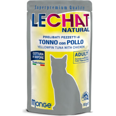 Lechat Natural pouches Tuna with Chicken 80 g - konservi kaķiem