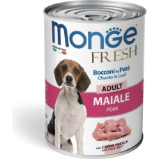 Monge Fresh Chunks ADULT with Pork 400 g - konservi suņiem