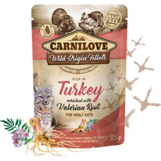 Carnilove Cat Pouch Turkey Valeriana 85g mitrā barība kaķiem