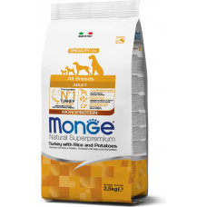 Monge ALL BREEDS Adult Turkey Rice & Potatoe 2,5 kg