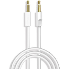 Dudao cable AUX mini jack 3.5mm 1m 3 pole stereo white (L12S white)