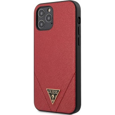 Guess GUHCP12LVSATMLRE iPhone 12 Pro Max 6.7" red/red hardcase Saffiano