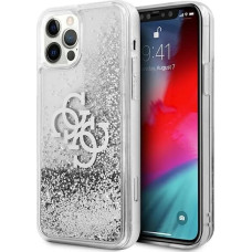 Guess GUHCP12LLG4GSI iPhone 12 Pro Max 6.7" silver/silver hardcase 4G Big Liquid Glitter