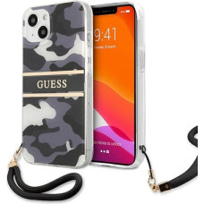 Guess GUHCP13SKCABBK iPhone 13 mini 5.4" black/black hardcase Camo Strap Collection