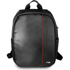 BMW Carbon Red Stripe backpack for a 16" laptop - black