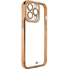 Hurtel Fashion Case for iPhone 12 Pro Gold Frame Gel Cover Gold