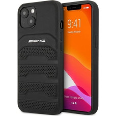 Mercedes AMG AMHCP14MGSEBK iPhone 14 Plus 6,7 "black / black hardcase Leather Debossed Lines