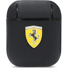 Ferrari FESA2LEBK AirPods cover black/black On Track Leather