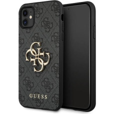 Guess case for iPhone 11 / XR 4G Big Metal Logo series - gray