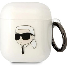 Karl Lagerfeld KLA2HNIKTCT AirPods 1/2 cover transparent Karl`s Head