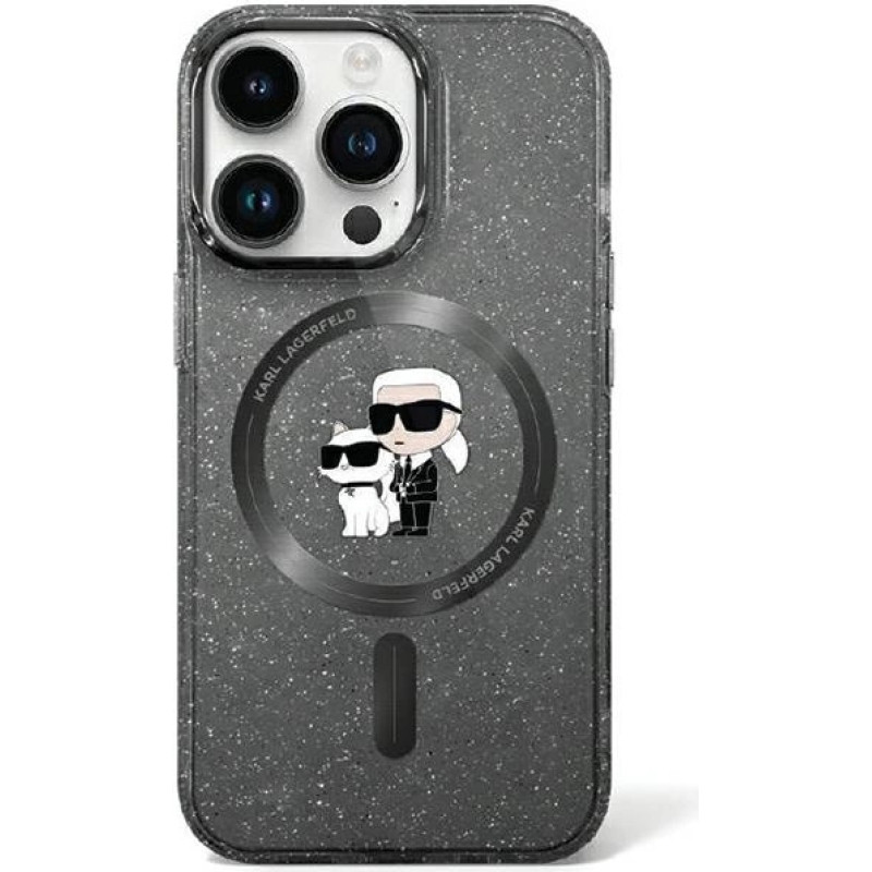 Karl Lagerfeld KLHMN61HGKCNOK iPhone 11 / Xr 6.1" black/black hardcase Karl&Choupette Glitter MagSafe