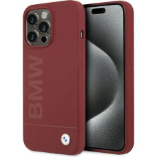 BMW Silicone Big Logo MagSafe case for iPhone 15 Pro Max - red