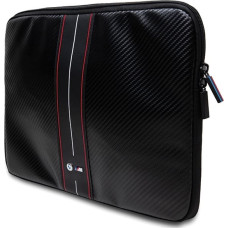 BMW Carbon & Red Stripe sleeve for a 14" laptop - black