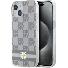 Dkny IML Checkered Mono Pattern & Printed Stripes MagSafe case for iPhone 15 / 14 / 13 - beige