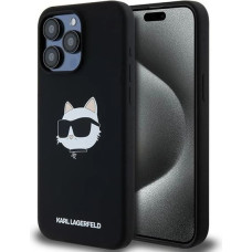 Karl Lagerfeld Silicone Choupette Head MagSafe case for iPhone 15 Pro - black