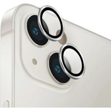 Uniq Optix Aluminum Camera Lens Protector for iPhone 14/14 Plus camera lens with applicator - silver