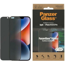 Panzerglass Ultra-Wide Fit Tempered Glass Antibacterial Privacy for iPhone 14/13 Pro/13