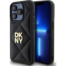 Dkny Quilted Stack Logo iPhone 15 Pro Max Case - Black