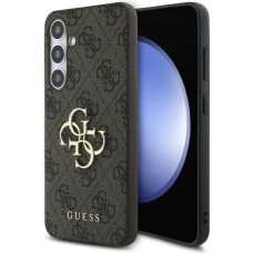 Guess GUHCS24FE4GMGBR S24 FE S721 brown/brown hardcase 4G Big Metal Logo