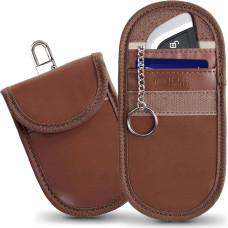 Tech-Protect KLR100 RFID Blocking Car Key Case - Brown