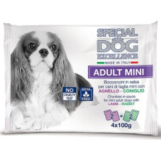 Special Dog Excellence pouches Mini ADULT lamb/rabbit 4x100 g - konservi suņiem