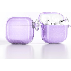 Hurtel Glitter Case for AirPods 4 - Purple