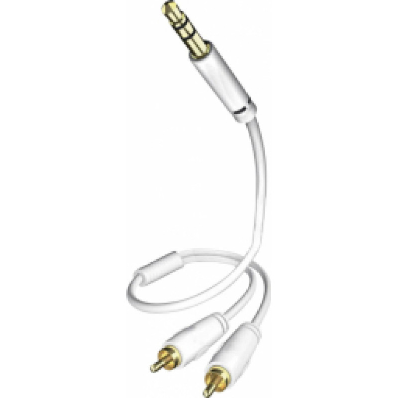 Inakustik Kabelis Inakustik 3.5mm - 2 x RCA 7.5m White