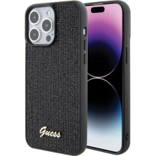 Guess Disco Metal Script case for iPhone 15 Pro Max - black