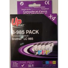 Uprint Brother LC985 4 Pack BK / C/ M/ Y