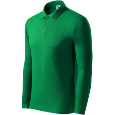 Malfini Pique Polo LS M MLI-22116 polo shirt grass green (S)