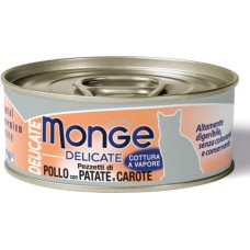 Monge Delicate Chicken with potato and carrot 80 g - konservi kaķiem