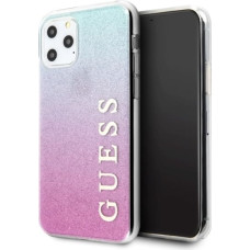 Guess GUHCN65PCUGLPBL iPhone 11 Pro Max rose blue/pink blue hard case Glitter Gradient