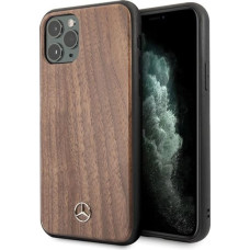 Mercedes MEHCN65VWOLB iPhone 11 Pro Max hard case brązowy/brown Wood Line Walnut