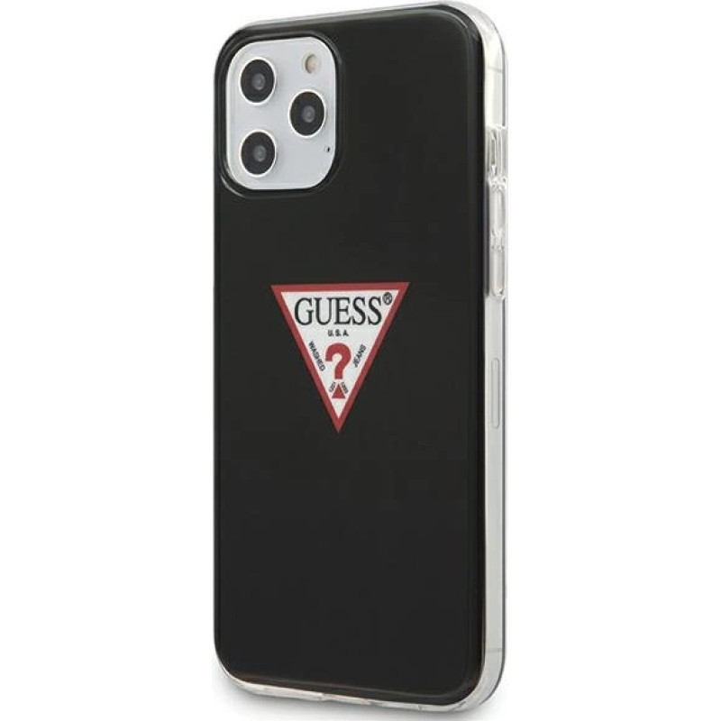 Guess GUHCP12MPCUCTLBK iPhone 12/12 Pro 6.1" black/black hardcase Triangle Collection