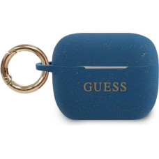 Guess GUACAPSILGLBL AirPods Pro cover blue/blue Silicone Glitter