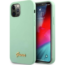 Guess GUHCP12MLSLMGGN iPhone 12/12 Pro 6.1" green/green hardcase Metal Logo Script