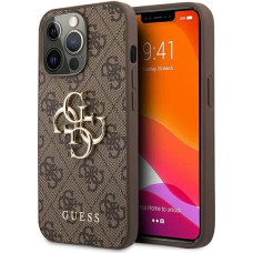 Guess GUHCP13L4GGMBR iPhone 13 Pro / 13 6.1" brown/brown hardcase 4G Big Metal Logo