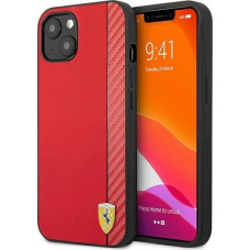 Ferrari FESAXHCP13SRE iPhone 13 mini 5.4" red/red hardcase On Track Carbon Stripe