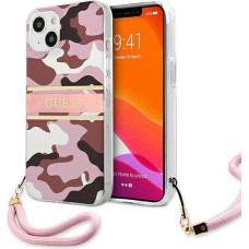 Guess GUHCP13SKCABPI iPhone 13 mini 5.4" pink/pink hardcase Camo Strap Collection