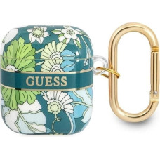 Guess GUA2HHFLN AirPods cover green/green Flower Strap Collection