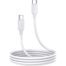 Joyroom Long-Lasting Series A9 USB-C / USB-C PD QC cable 60W 3A 1m - white