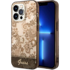 Guess GUHCP14XHGPLHC iPhone 14 Pro Max 6.7" ocher hardcase Porcelain Collection