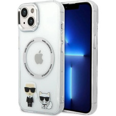 Karl Lagerfeld KLHMP14MHKCT iPhone 14 Plus 6.7 "hardcase transparent / transparent Karl & Choupette Aluminum Magsafe