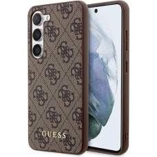 Guess GUHCS23MG4GFBR S23+ S916 brown/brown hard case 4G Metal Gold Logo