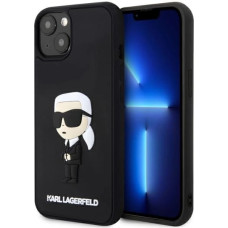 Karl Lagerfeld KLHCP14M3DRKINK iPhone 14 Plus 6.7" black/black hardcase Rubber Ikonik 3D