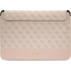 Guess 4G Stripe Metal Logo case for a 14" laptop - pink