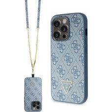 Guess GUHCP15LP4TDSCPB iPhone 15 Pro 6.1" blue/blue hardcase Crossbody 4G Metal Logo